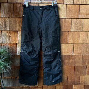 Like New Columbia Bold Black Omni-Heat Insulated Snow Pants in Youth Large